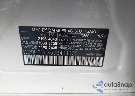 2009 Mercedes-Benz E 350 z USA, uszkodzony, nr VIN WDBUF56X59B414425